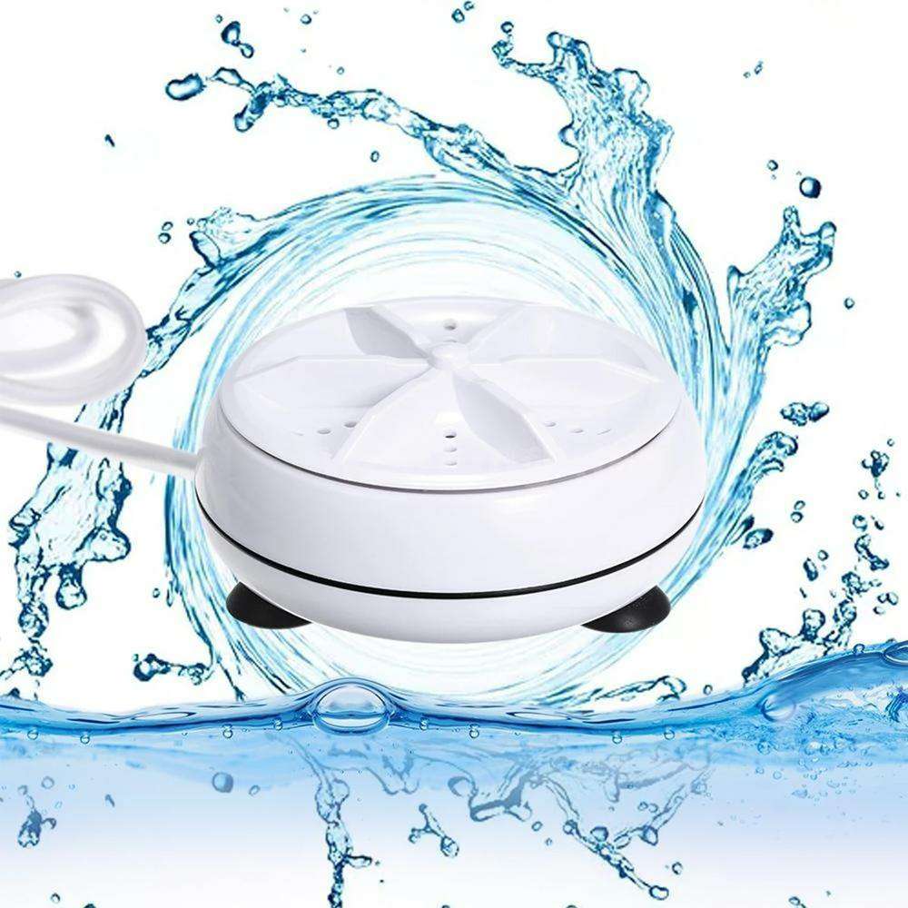 New USB Portable Mini Washing Machine with Ultrasonic Turbine Technology, Travel Size Personal Laundry Washer